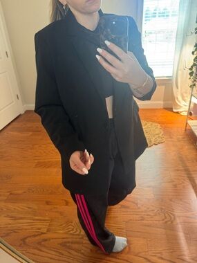 Classic Black h&m Single-Button Blazer